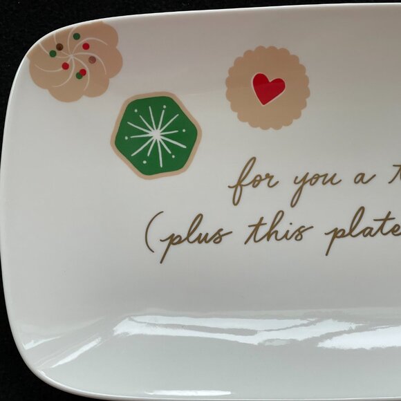 Kate Spade (Lenox) Cookie Time Giving Plate - Picture 3 of 7